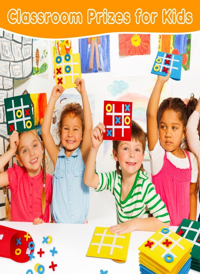 AugToy 24PCS Tic Tac Toe Strategic Board Game for Kids Valentine Exchange Gifts, Birthday Party Favors Bulk for Kids 4-8 8-12 Goodie Treat Bag Stuffers Classroom Treasure Chest Box Toys Carnival Prizes - Image 4